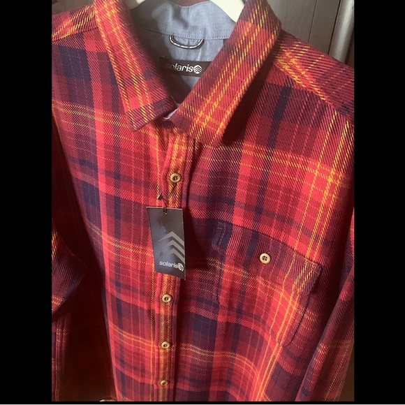 Solaris Other - NWT Men’s SOLARIS Shacket (Shirt/Jacket) in Red Plaid, Size XL